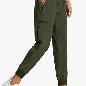 Lightweight Cargo Joggers, Olive Green, Size M, NWOT